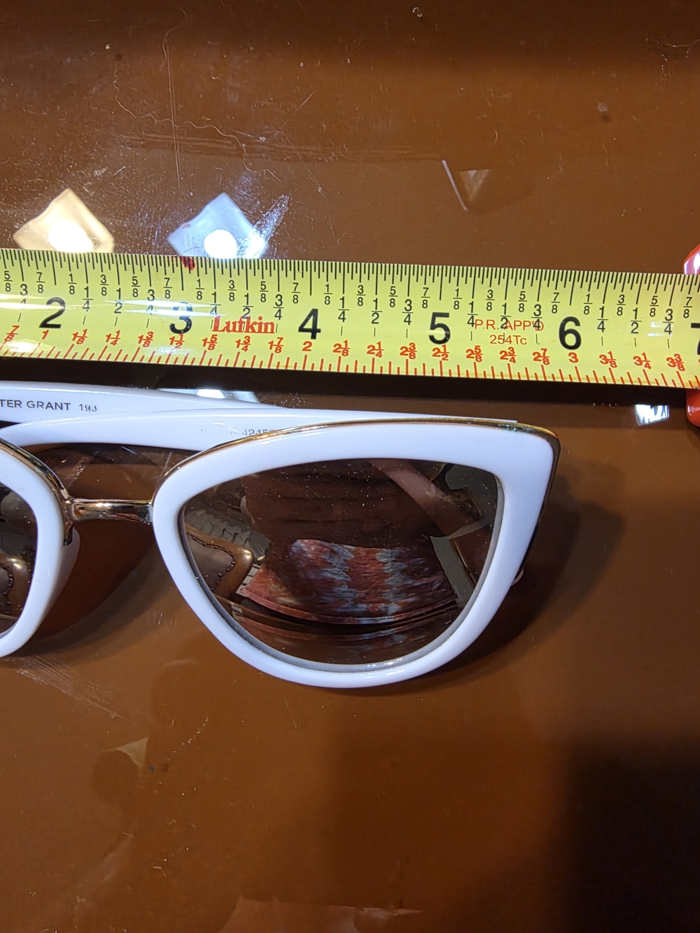 Womens Foster Grant 193 Sunglasses White / Gold Used condition - Picture 6 of 8
